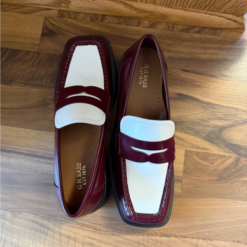 GH BASS Bowery Leather Penny Loafers size 7.5 never worn - Picture 3 of 10